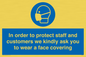 MP7561: In order to protect staff and customers we kindly ask you to wear a face covering