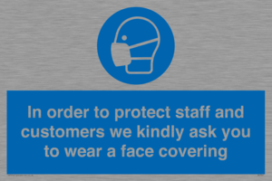 MP7561: In order to protect staff and customers we kindly ask you to wear a face covering