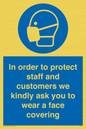 MP7561: In order to protect staff and customers we kindly ask you to wear a face covering