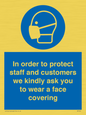 MP7561: In order to protect staff and customers we kindly ask you to wear a face covering