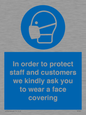 MP7561: In order to protect staff and customers we kindly ask you to wear a face covering