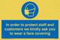 MP7561: In order to protect staff and customers we kindly ask you to wear a face covering