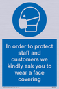 MP7561: In order to protect staff and customers we kindly ask you to wear a face covering