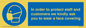 MP7561: In order to protect staff and customers we kindly ask you to wear a face covering