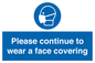MP7562: Please continue to wear a face covering
