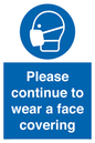 MP7562: Please continue to wear a face covering