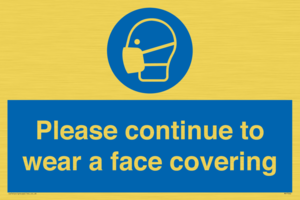 MP7562: Please continue to wear a face covering