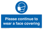 MP7562: Please continue to wear a face covering