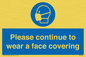 MP7562: Please continue to wear a face covering