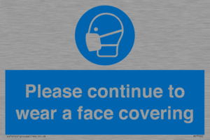 MP7562: Please continue to wear a face covering