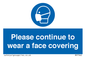 MP7562: Please continue to wear a face covering