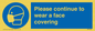 MP7562: Please continue to wear a face covering