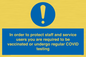 MP7563: In order to protect staff and service users you are required to be vaccinated or undergo regular COVID testing