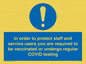 MP7563: In order to protect staff and service users you are required to be vaccinated or undergo regular COVID testing
