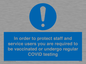 MP7563: In order to protect staff and service users you are required to be vaccinated or undergo regular COVID testing