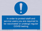 MP7563: In order to protect staff and service users you are required to be vaccinated or undergo regular COVID testing
