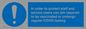 MP7563: In order to protect staff and service users you are required to be vaccinated or undergo regular COVID testing