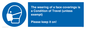 MP7564: The wearing of a face coverings is a Condition of Travel (unless exempt) Please keep it on!
