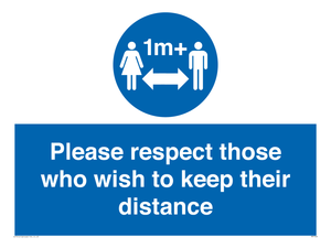 MP7565: Please respect those who wish to keep their distance