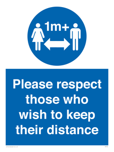 MP7565: Please respect those who wish to keep their distance