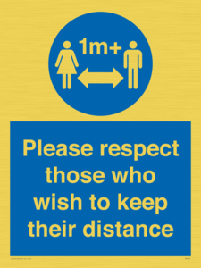 MP7565: Please respect those who wish to keep their distance