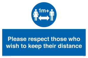 MP7565: Please respect those who wish to keep their distance