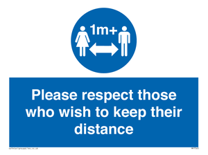 MP7565: Please respect those who wish to keep their distance