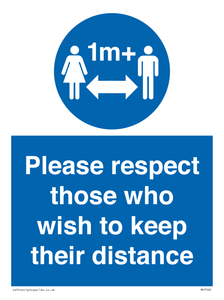 MP7565: Please respect those who wish to keep their distance