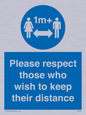 MP7565: Please respect those who wish to keep their distance