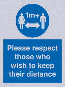 MP7565: Please respect those who wish to keep their distance