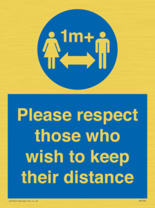 MP7565: Please respect those who wish to keep their distance