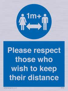 MP7565: Please respect those who wish to keep their distance