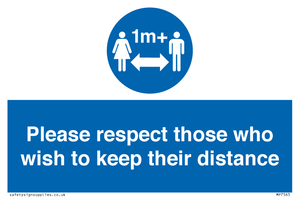 MP7565: Please respect those who wish to keep their distance