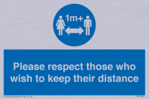 MP7565: Please respect those who wish to keep their distance