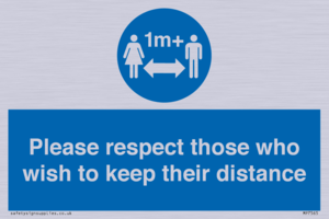 MP7565: Please respect those who wish to keep their distance