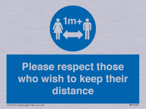 MP7565: Please respect those who wish to keep their distance