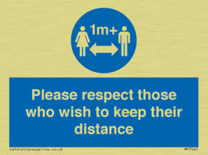 MP7565: Please respect those who wish to keep their distance