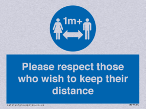 MP7565: Please respect those who wish to keep their distance