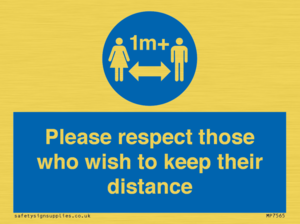 MP7565: Please respect those who wish to keep their distance