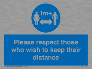 MP7565: Please respect those who wish to keep their distance