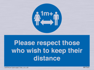 MP7565: Please respect those who wish to keep their distance