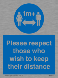 MP7565: Please respect those who wish to keep their distance