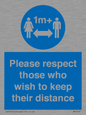 MP7565: Please respect those who wish to keep their distance