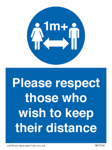 MP7565: Please respect those who wish to keep their distance