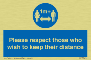 MP7565: Please respect those who wish to keep their distance