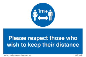 MP7565: Please respect those who wish to keep their distance