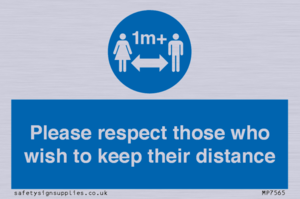 MP7565: Please respect those who wish to keep their distance