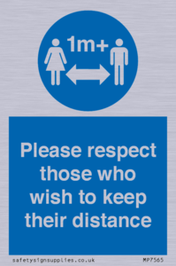 MP7565: Please respect those who wish to keep their distance