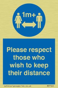 MP7565: Please respect those who wish to keep their distance