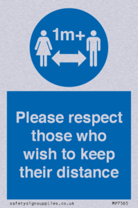 MP7565: Please respect those who wish to keep their distance